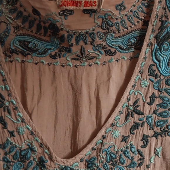 Johnny Was Tunic dress cover up - Picture 3 of 5